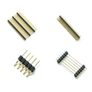 Biểu Tượng Tùy Chỉnh Trung Quốc Nhà Cung Cấp Có Thể Phá Vỡ Linh Kiện Điện Tử 0.8/1.0/1.27/2.54Mm 90 Độ Solderless 2 ~ 100pin Nam Tiêu Đề Pin Pcb - Product Image 2