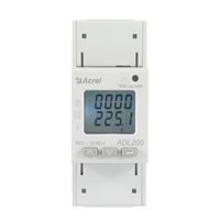 Compteur d'énergie intelligent monophasé Acrel ADL200/C MID certifié CE, 3*220-240V 10-80A, rail DIN, KWh, RS485 Modbus, surveillance de la consommation d'énergie