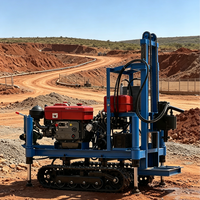 Foreuse de puits d'eau à circulation de boue HR-150C pour petites mines, 2500 Nm de couple, 50 m/min de débit pour roche minérale délavée