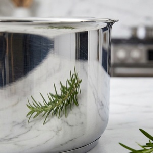 Juego de Utensilios de Cocina Clásicos Premium de Acero Inoxidable, Olla y <span class=keywords><strong>Cacerola</strong></span> de Acero Inoxidable sin Recubrimiento para Cocinar en Casa - Product Image 3