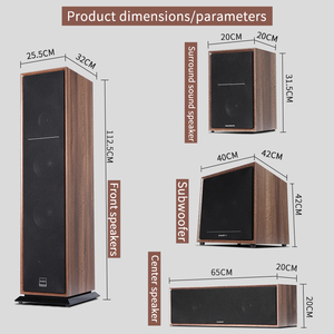 Hệ thống rạp hát gia đình 7.1 Tower, âm thanh vòm, chất liệu gỗ, tích hợp amply kỹ thuật số, hỗ trợ 3D/8K - Product Image 6