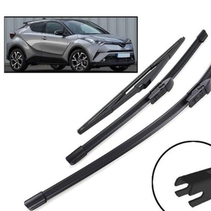 DOLY <span class=keywords><strong>pour</strong></span> C-HR <span class=keywords><strong>CHR</strong></span> 2016-2023 <span class=keywords><strong>Essuie</strong></span>-glaces avant/arrière sans armature 26 + 16 + 14 cm - Product Image 3