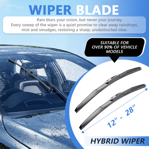 Balais d'essuie-glace hybrides avant pour pare-brise de voiture, en caoutchouc naturel, 500 000 cycles, usine certifiée IATF 16949, universels - Product Image 4