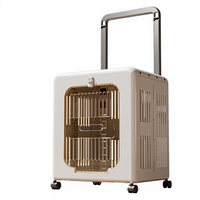 Nouveauté : Valise de transport pliable en polypropylène respirant, semi-fermée, pour animaux de compagnie, accessoires pour chats et chiens, pour les voyages