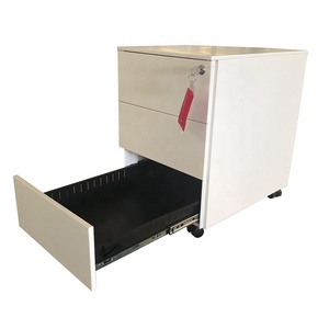 Caisson-mueble de oficina con 3 cajones debajo del <span class=keywords><strong>escritorio</strong></span>, mueble de oficina móvil con pedestal de acero rodante vertical, de metal - Product Image 6