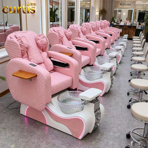 Nuova Poltrona Pedicure di Lusso Senza Tubature per Salone di Bellezza, Sedia Massaggiante per Manicure e Pedicure con <span class=keywords><strong>Spa</strong></span> per Piedi - Product Image 1