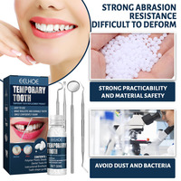Kit de réparation dentaire temporaire Eelhoe, colle adhésive solide pour prothèses dentaires, colle à dents DIY, pour dents manquantes, cassées, perdues, outil de réparation de l'espace interdentaire modelable