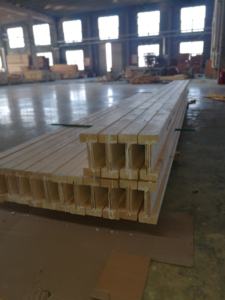 Poutres de <span class=keywords><strong>coffrage</strong></span> en <span class=keywords><strong>bois</strong></span> DongQing H20 en gros avec peinture jaune haute résistance pour la construction en béton - Product Image 4