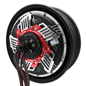 มอเตอร์ฮับไร้แปรงถ่าน DKYS 72V ขนาด 12 นิ้ว 40H3500WP แบบกว้าง 16 สแควร์ สายแยกความเร็วสำหรับรถจักรยานยนต์ แรงดัน 60V รุ่น 12'40H3500WP Qsmot - Product Image 4