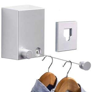 <strong>Retractable</strong> Clothesline Wall-mounted Indoor <strong>Outdoor</strong> <strong>Washing</strong> Clothes Hanger Laundry Drying <strong>Line</strong> Balcony Invisible Drying <strong>Lines</strong> - Product Image 6