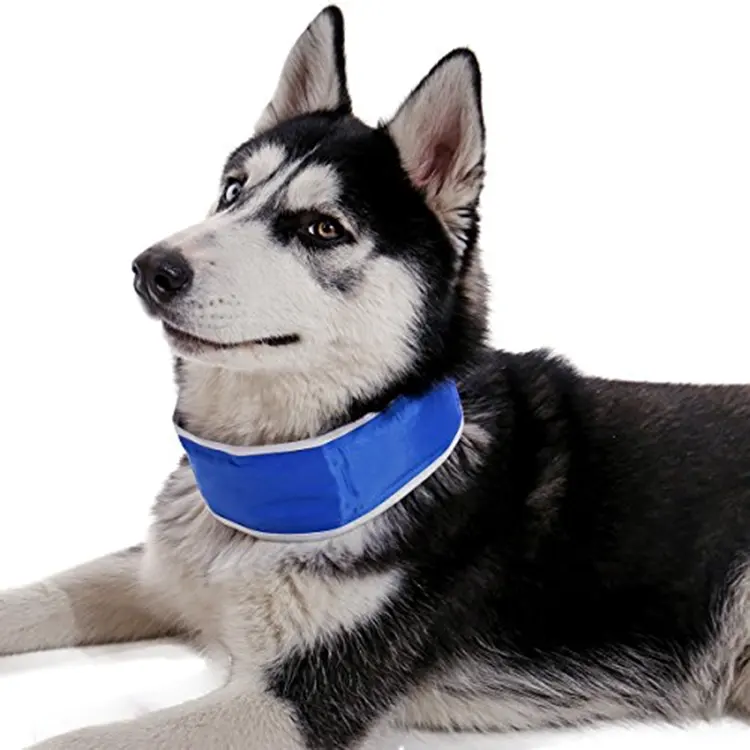 Summer Cooling Pet Collar Dog Ice Bandana Breathable Dog Cool Collar Scarf