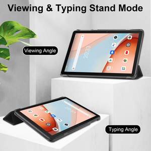 Étui pour tablette en cuir à rabat ultra mince à trois volets PU + acrylique pour Blackview Tab 7/ Tab 8 <span class=keywords><strong>wifi</strong></span> 10.1 pouces 2023 - Product Image 2