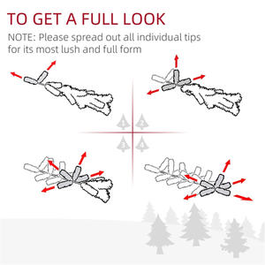 Árbol de Navidad DB de 7.5 pies Preiluminado con LED Blanco Cálido, Base de Metal para Interiores, Adorno Decorativo para el Hogar, Fiestas y Celebraciones - Product Image 4