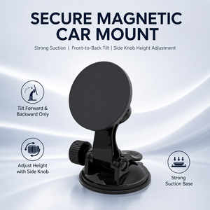Soporte magnético para teléfono <span class=keywords><strong>de</strong></span> coche con ventosa, 360 °   Soporte Giratorio para Parabrisas y Tablero para MagSafe, Conducción con Manos Libres - Product Image 1