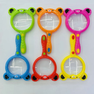Loupe de poche anti-chute pour enfants, motif animal de dessin animé, pour expériences scientifiques à la maternelle - Product Image 4