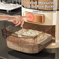 Boîte de Rangement à Riz En Gros de Qualité Alimentaire Anti-Humidité et Hermétique, Accessoire de Cuisine pour Céréales et Grains Divers