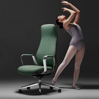 Fauteuil ergonomique en cuir, design moderne, hauteur réglable, base rotative, dossier confortable, utilisation à domicile, au bureau, à l'école, à l'hôpital