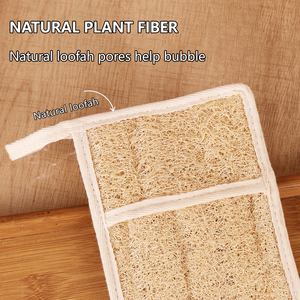 Nouvelle Tendance 2026 – Lot de 2 Sachets de Savon Carrés en Loofah 100% Naturel – Pochette Exfoliante en Maille pour Savon en Barre – Lavage en Profondeur - Product Image 6