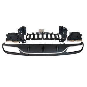 Per Benz classe C <span class=keywords><strong>W205</strong></span> diffusore coupé aggiornato <span class=keywords><strong>AMG</strong></span> stile due porte Kit paraurti posteriore Kit carrozzeria - Product Image 2