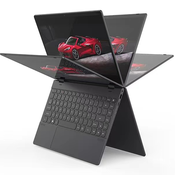 Newest 14 Inch Touch Screen Thin Laptops 4K 3840*2160 FHD 360 Degree Fold 12GB RAM 1TB SSD Mini Computer for Business Game Study