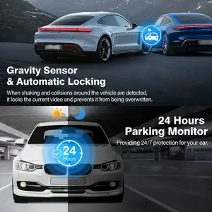 Kamera Dasbor WiFi 1080P Kamera Tampak Belakang Nirkabel Perekam Video <span class=keywords><strong>DVR</strong></span> Mobil Penglihatan Malam IR GPS MicroSD Kotak Hitam Kendaraan Perjalanan Harian - Product Image 6