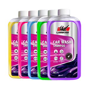 LAMBOSS Champú <span class=keywords><strong>de</strong></span> coche concentrado seguro con revestimiento cerámico y <span class=keywords><strong>de</strong></span> alta espuma profesional con cera - Product Image 1