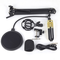 Lot mixte Microfone BM800 Ensemble de microphones à condensateur Accessoires de support en porte-à-faux en option Kit de diffusion en direct Microphone filaire