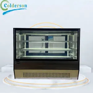 Neu gestaltete Mini-Tischplatte R290 Desktop Cake Counter Top Bäckerei Vitrine Glas vitrine Kühlschrank/Brot vitrine/C.