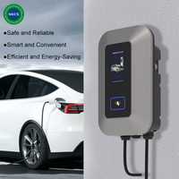 Chargeur de voiture électrique 7kW 11kW 22kW, borne de recharge EV avec prise Type 2, montage mural, utilisation extérieure