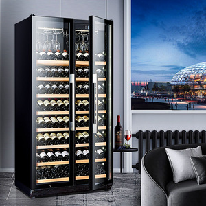 Réfrigérateur à vin thermoélectrique double zone grande capacité 340 bouteilles pour la maison et le commerce, réfrigérateur à boissons pour bar Bj-735 Commercial - Product Image 6