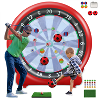 Cible de fléchettes de football gonflable de qualité commerciale, géante et adhésive, pour jeux en extérieur, planche de fléchettes de football gonflable