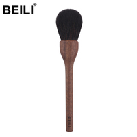 Ensemble de 11 pinceaux de maquillage de haute qualité, poils synthétiques doux, poils naturels, manche en bois de noyer, pinceaux cosmétiques