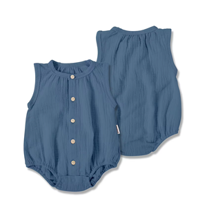 Body per Neonati Senza Maniche in Tinta Unita 100% Cotone, Abbigliamento per Bambini all'Ingrosso - Product Image 3