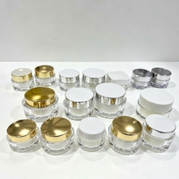 Pot en plastique pour crème, flacon cosmétique, contenants pour soins de la peau et du corps, pot en plastique pour crème visage, récipient pour gommage au sucre