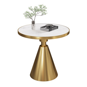 Tavolino da Caffè in Lastra <span class=keywords><strong>di</strong></span> Roccia con Struttura in Ferro, Design Nord Europeo Moderno, Ecologico e Personalizzabile per Soggiorno - Product Image 5