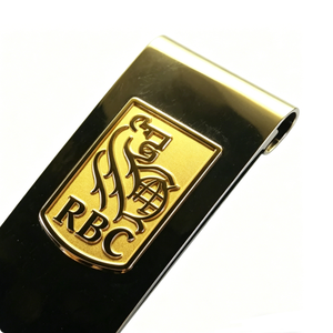 Custom Zinc Alloy Money <b>Clip</b>-Maple Leaf Logo Black & Gold Dual-Tone Angel Theme Chinese New Year Corporate Promotional Cash <b>Clip</b> - Product Image 5