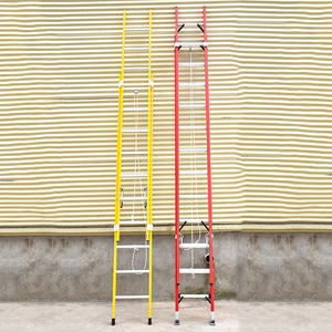 2*8 escalones/3,6 <span class=keywords><strong>m</strong></span> <span class=keywords><strong>escalera</strong></span> de extensión de fibra de vidrio de doble capa, capacidad de carga Kg 150/330 Lbs, espesor 3,0mm - Product Image 4