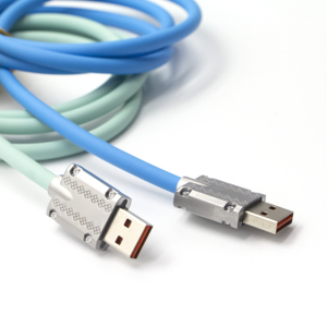 Fabbrica ad alta velocità di 180 gradi di rotazione USB da A tipo C cavo dati di ricarica 1m di lunghezza con guscio connettore in lega di zinco - Product Image 6
