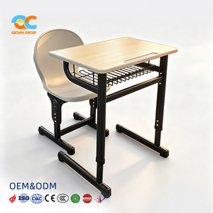Set Scrivania e Sedia per Studenti Ergonomico Moderno Salvaspazio Robusto, Supporto OEM ODM, Spedizione Veloce, Colore Personalizzabile - Product Image 1
