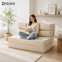 Sofá Cama DISIAN Canape Sin Estructura - Diseño Modular Plegable, Funda de Tela Extraíble, Relleno de Espuma Ecológica, Ideal para Apartamentos