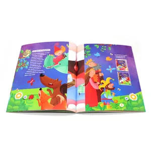 Livros de paperback infantis personalizados, livros personalizados de desenhos animados para crianças com serviço de impressão de livro de publicação