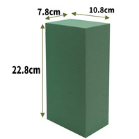 Mousse florale Oasis pour fleurs fraîches et artificielles, absorption d'eau, blocs de mousse florale verte humide et sèche