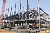 Kits de construction métalliques en acier au carbone fabriqués en Chine, poutres en acier en forme de H solides, structures en acier carré soudées ERW pour atelier