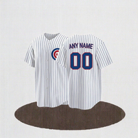 Maillot de baseball américain en gros, haute qualité, respirant, anti-humidité, personnalisable, Chicago All Plus Adultes