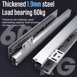 Guide complete Runner tira il meccanismo di estensione dell'armadio da cucina telescopico Soft Close Undermount armadio cassetto diapositive guida scorrevole - Product Image 4