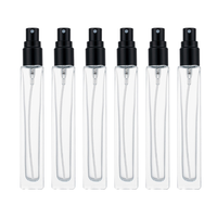 Botol Atomizer Parfum Mini Persegi Custom Logo Grosir 10ml dan 15ml, Wadah Semprot Kaca Isi Ulang Portabel