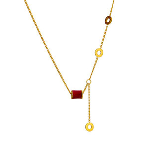 จี้สร้อยคอแฟชั่นดีไซน์เนอร์สำหรับผู้หญิง ทำจากสแตนเลส 316L ชุบทอง 14k 18k ขายส่ง - Product Image 5