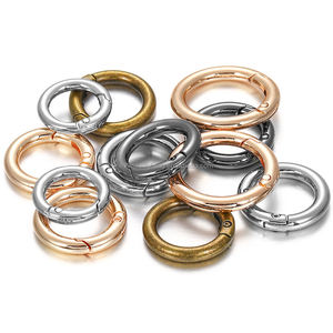 Cá Nhân Tùy Chỉnh Hợp Kim Nhỏ Mùa Xuân Chia Móc Chìa Khóa Vòng Kim Loại Keyring Chuỗi Vòng Carabiner Mùa Xuân Cổng Vòng Snap Khóa - Product Image 4