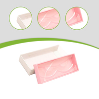 Boîte à cils transparente recyclée haut de gamme avec fenêtre, doublure en éponge, gaufrage, pelliculage mat, emballage tiroir magnétique pour crème contour des yeux