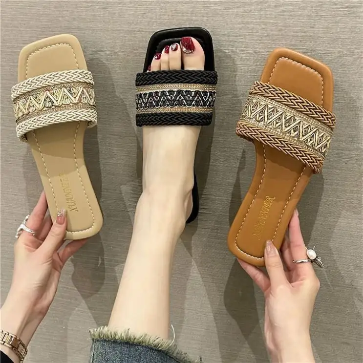 Yeni moda taş desen sandalet açık burunlu yüksek topuklu ayakkabı kadın kristal topuk seksi terlik ayakkabı topuk temizle sandalet boyutu 35-40